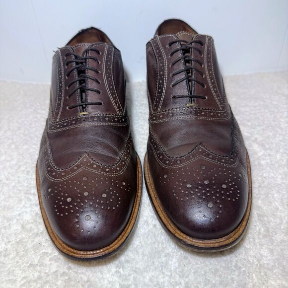 Mercanti Fiorentini Wingtip Brogue Oxford sz 11 M Dark Brown Made in Italy - Picture 1 of 9